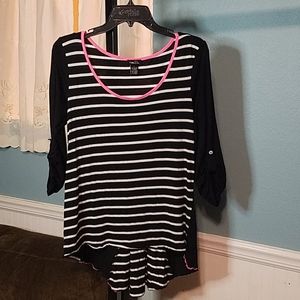 Rue 21 3/4 sleeve striped top